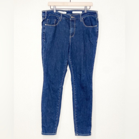 Pilcro and‎ the Letterpress Mid Rise Dark Wash Skinny Jeans Size 33 - Picture 1 of 9